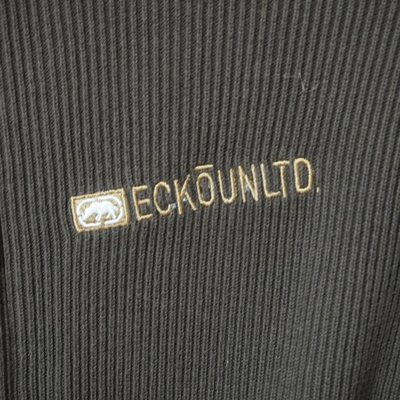 Ecko Unltd Brown Full Zip Knit‎ Cardigan Sweater Menswear Style Large - Picture 8 of 8